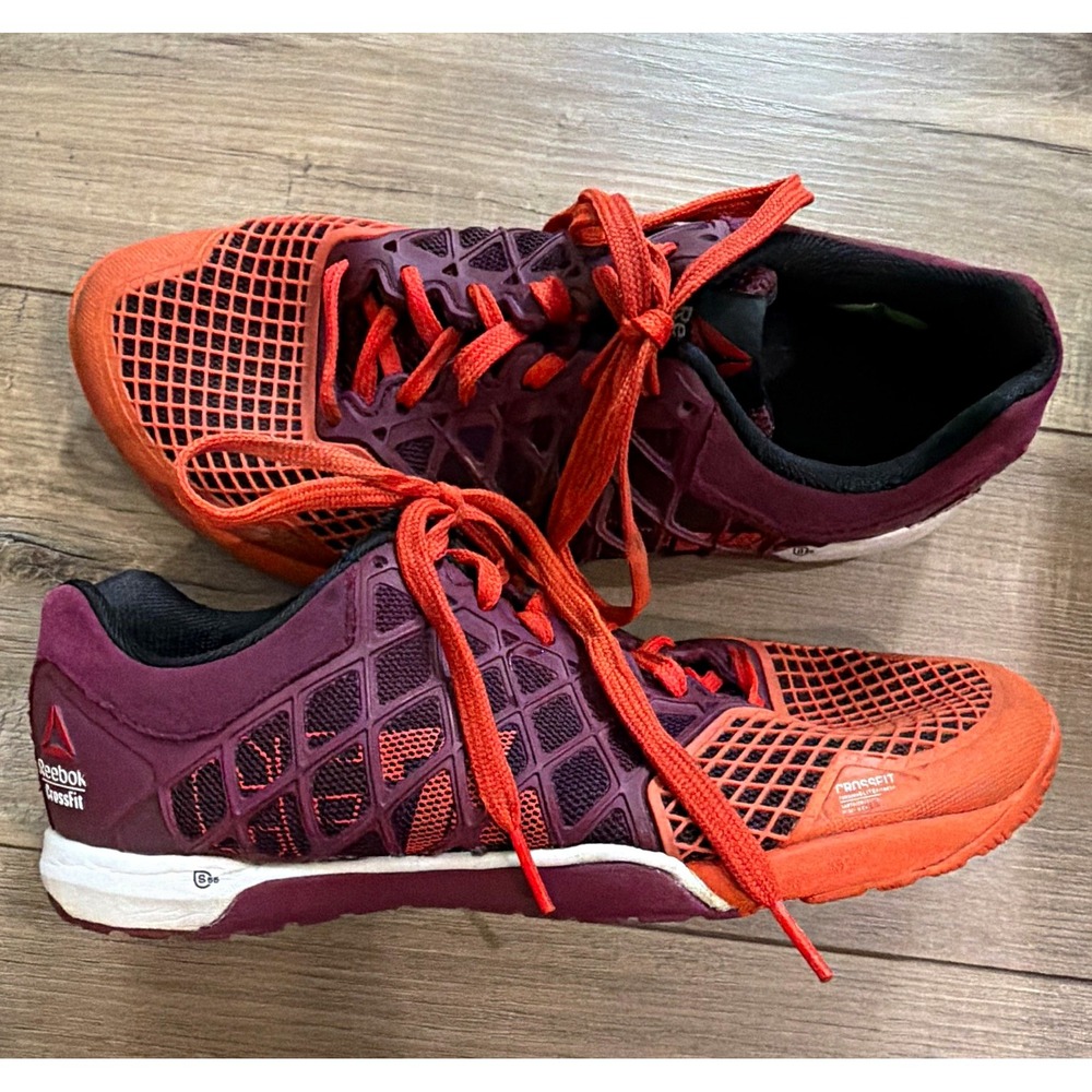 Reebok CrossFit Nano 4.0 Women's Low Top Lace-Up Sneaker Purple Orange M40528